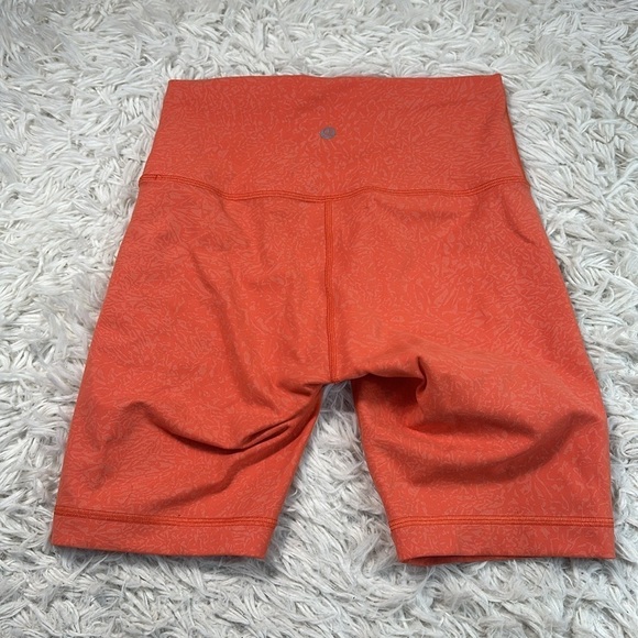 Lululemon Wunder Train High Rise Short 8" Crunch Warm Coral - Picture 4 of 6